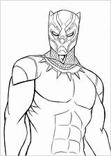 Panther Superhero Spiderman sketch template