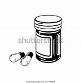 Pill Medication sketch template