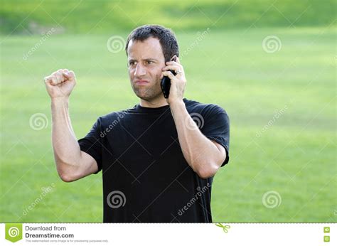 man   frustrating phone call stock image image  upset calls