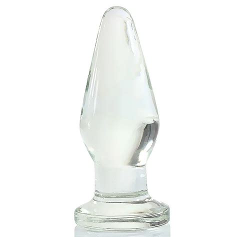 190 70mm Huge Glass Butt Plug Glass Dildo Big Smooth Anal Plug Prostaat