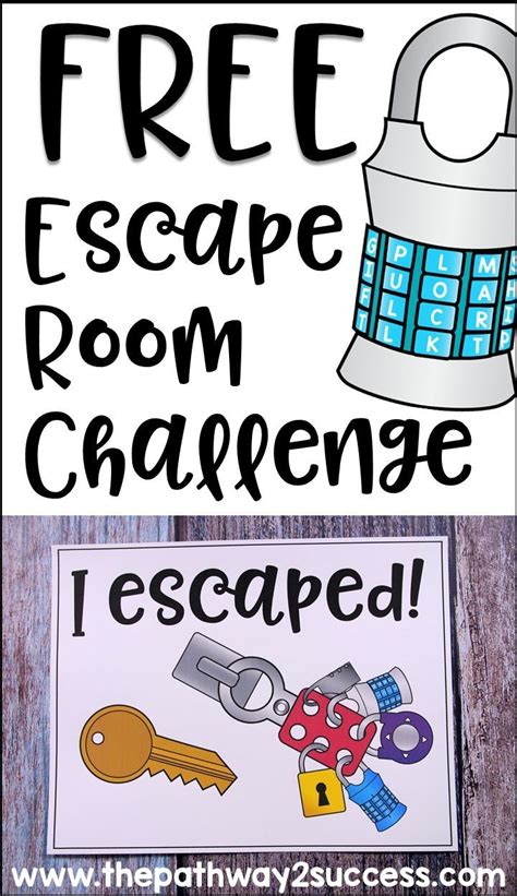 printable escape room game  printable