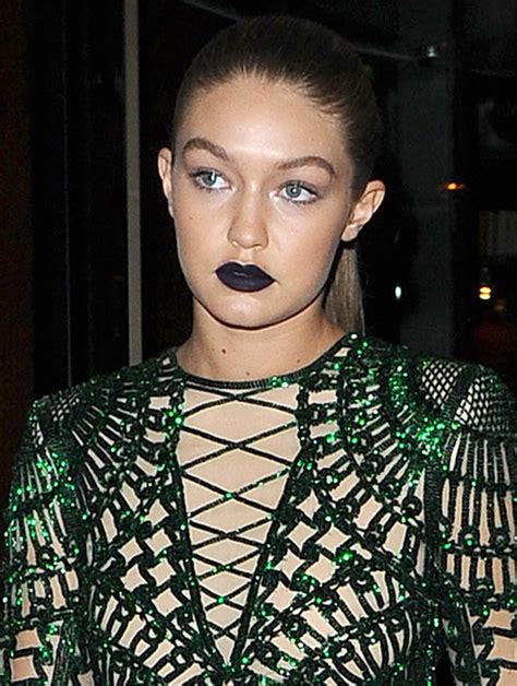 Gigi Hadid’s Black Lipstick — Love Or Loathe Her Gothic