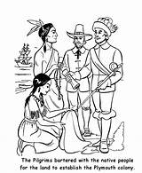 Squanto Pilgrims Pilgrim Colonial Ingalls Wilder Colony Plymouth Adults Pocahontas Sisters Coloringhome Super sketch template