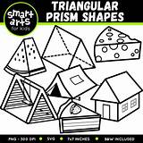 Triangular Shapes Prism Clip Smartartsforkids sketch template