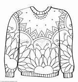 Ugly Sweater Coloring Pages Jumper Christmas Color Printable Getdrawings Getcolorings Colorings sketch template