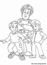 Fireman Sam Coloring Colouring Pages Kids Colorare Da sketch template