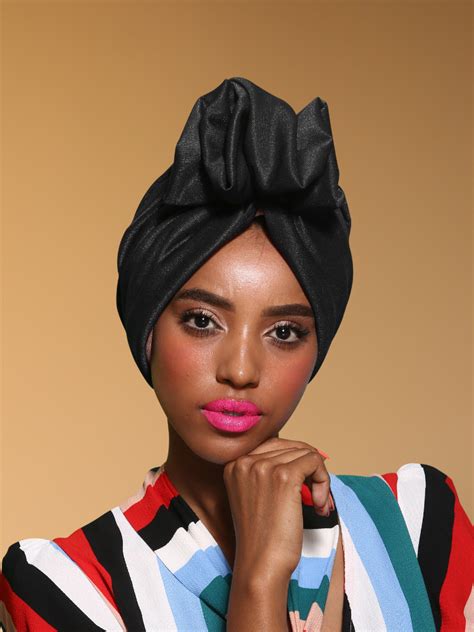 black hair turban rona hand  turbans
