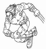 Wolverine Men Coloring Pages Coloring2print sketch template