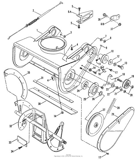 snapper   single stage snow thrower series  parts diagram  collector housing