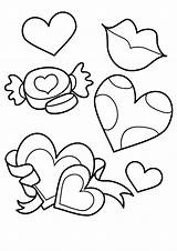 Valentijn Corazones Coloriage Fete Liefde Papa Kisses Kleurprentjes Crayola Happiness Elke Inkleuren Daarna Afdrukken Cards sketch template