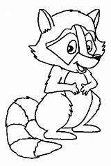 Raccoon Coloring Pages Cartoon Kids Clipart Cliparts Racoon Printable Clip Raccoons Preschool Print Library Choose Board Popular Everfreecoloring sketch template