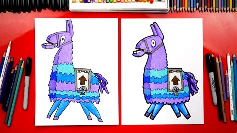 draw  loot llama  fortnite art  kids hub