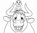 Ferdinand Coloring Movie Nina Bull Children Sheet Pages Sheets Kids Coloringpagesfortoddlers Printable Choose Board sketch template