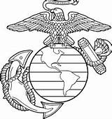 Usmc Emblem Ega Marines Symbol Vectorified Drawings sketch template