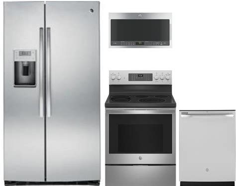 Ge Profile 4 Piece Kitchen Appliances Package With Pse25kshss 36 Inch