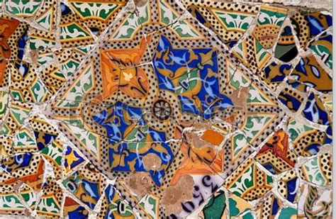 intricately decorated wall  colorful tiles