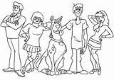 Doo Scooby Coloring Mystery Machine Pages Gang Drawing Getdrawings Cartoon Getcolorings Kids Print sketch template