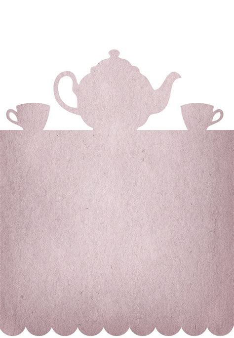 tea party free printable party invitation template