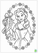 Coloring Disney Christmas Pages Princess sketch template