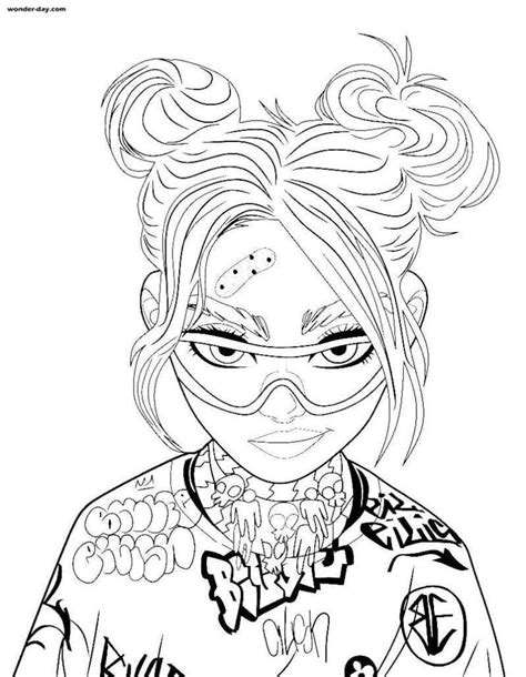 billie eilish coloring shiets   print yahoo image search results   tumblr