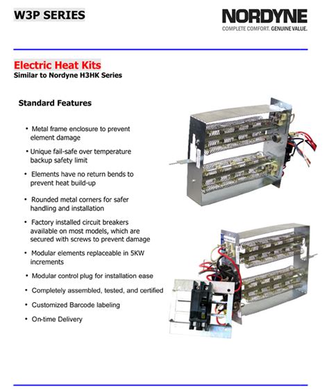 kw heat strip wiring diagram