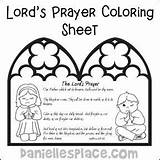 Prayer Lord Coloring Activities Bible Pages Crafts Preschool Lords Kids School Sunday Craft Sheet Niv Color Daniellesplace Children Sheets Template sketch template