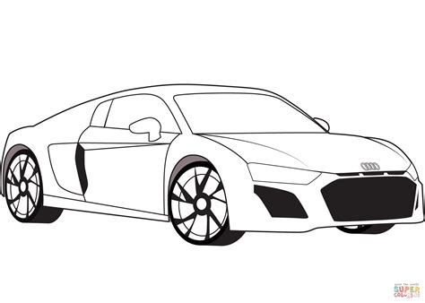 audi cars  coloring pages sketch coloring page