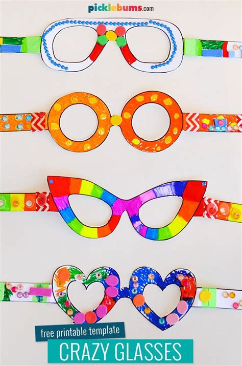 fabulous  printable glasses  printable crafts printable art