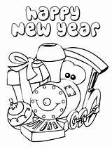 Coloring Year Pages Happy Years Train Cute Printable Eve Little Says Color Print Kids Sheets Bear Pdf Getdrawings Book Getcolorings sketch template