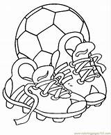 Coloring Soccer Pages Colorear Para Shoes Dibujos Ball Futbol Visitar Entertainment Stencils sketch template