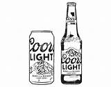 Coors Light Svg Bottle Beer Clip Friend Email Coorslight sketch template