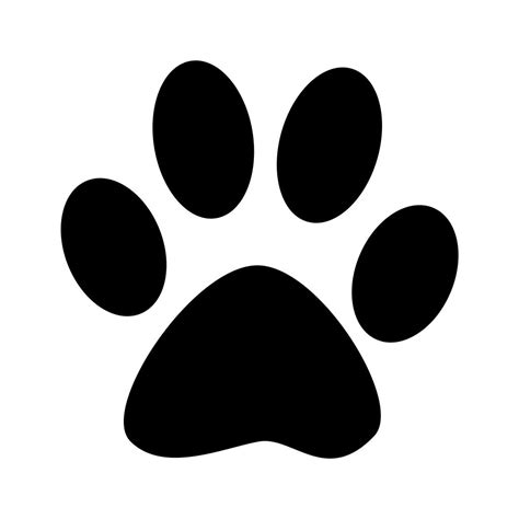 dog paw silhouette images