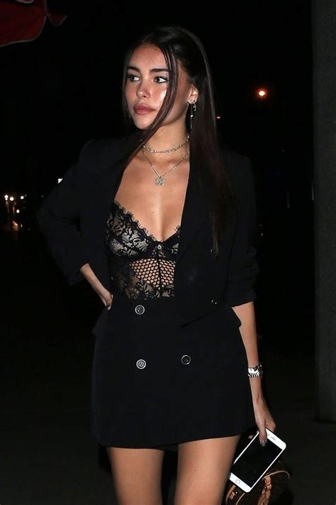 Madison Beer See Through This Sheer Top Fits Her