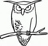 Owl Coloring Horned Pages Owls Great Clipart Printable Cartoon Kids Burrowing Drawing Cliparts Library Color Clip Easy Animal Clipartbest Print sketch template