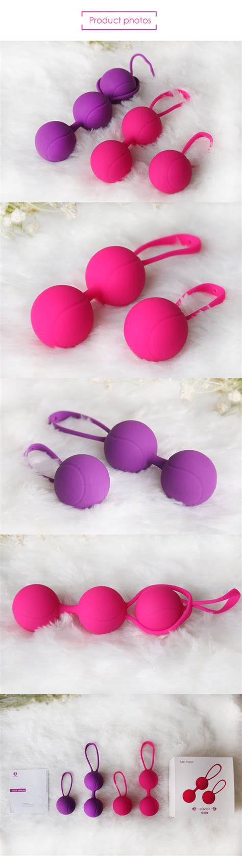 hot selling kegel exercise weight set of 2 geisha balls silicone ben wa