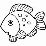 Gambar Mewarnai Ikan Fish Kakap Hewan Sketsa Coloring Pages Drawing Choose Board Cartoon sketch template