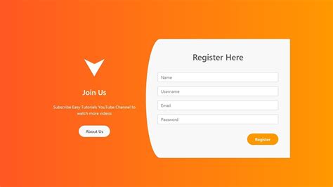 registration page  html  css login registration