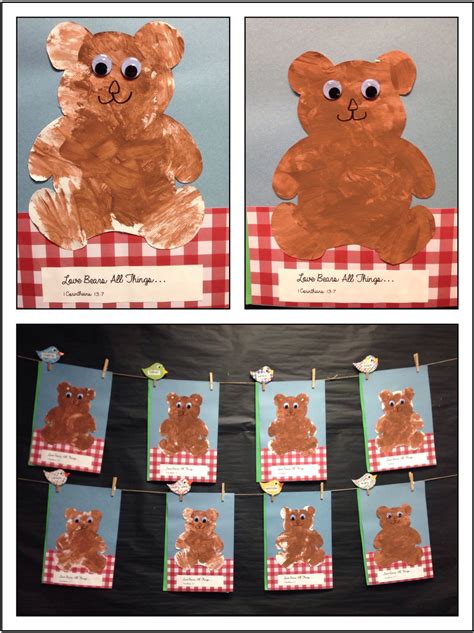 bear crafts  kindergarten element
