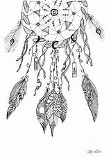 Coloring Pages Native American Dreamcatcher Dream Catcher Indian Getcolorings Printable sketch template