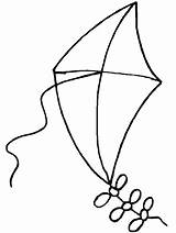 Clip Kite Clipart Coloringkids Clipartbest sketch template