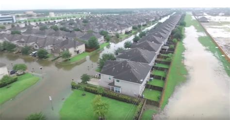 faa warning drone footage shows massive flooding  houston area