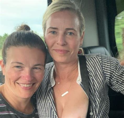 chelsea handler shares photo with her breast hanging out