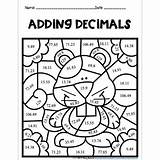 Decimals sketch template