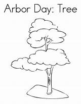 Arbor Tree Coloring Pages Plant Color Kids Print Button Using sketch template