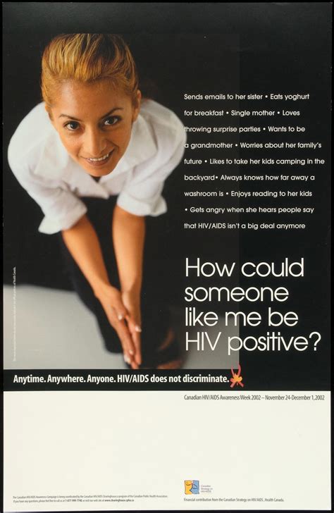 how could someone like me be hiv positive aids education posters