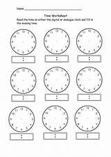 Clock Worksheet Blank Kids Print Activity Docstoc Via sketch template