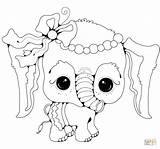 Coloring Elephant Pages Baby Girl Cute Wacky Color Printable Drawing Print Getcolorings Supercoloring Colorings Fresh sketch template