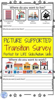 student transition worksheet  parent survey  life skills life