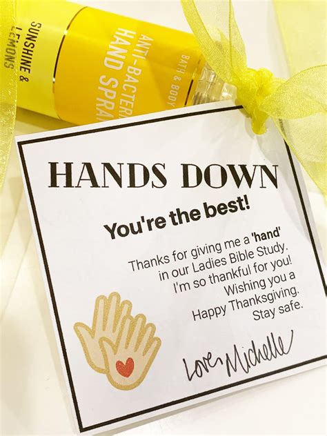 michelle paige blogs hand sanitizer gift hands  youre