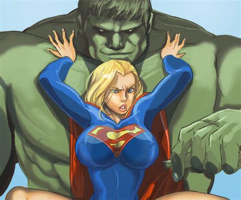 Supergirl And Hulk By Haseo1970 On Deviantart